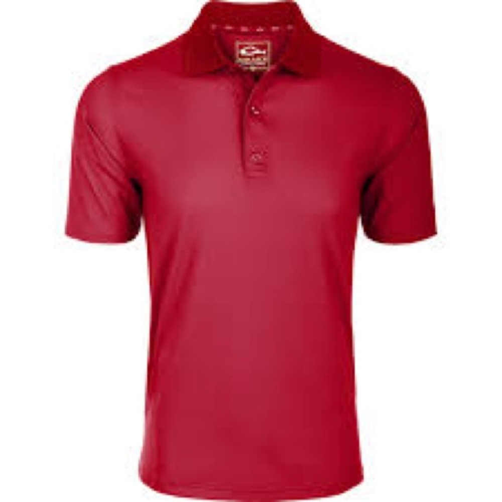 Drake Waterfowl Performance Stretch Polo S/S Watermelon Red Size large
